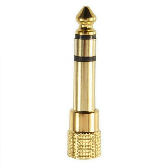 QHUDLV 1X 6.3mm 1/4 Male plug to 3.5mm 1/8 Female Jack Stereo Headphone Audio