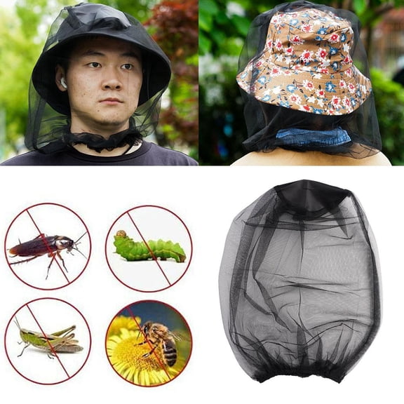 QHUDLV 1pcs Bee Keeping Flying Catkin Net Gauze Net Mesh 70D Insect Catkin Fishing Protector Hood Ha Nylon Mesh X7E1 Camp