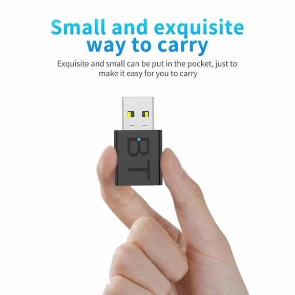 QHUDLV 2in1 Bluetooth Transmitter Receiver,AUX Audio Adapter,TV PC Car Accessory