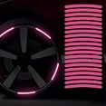 thumbnail image 1 of QHUDLV 20pcs Car Tire Rim Reflective Sticker Night Warning Strip Motorcycle Hub Bike Wheel Auto Reflector Decals Stickers, 1 of 9