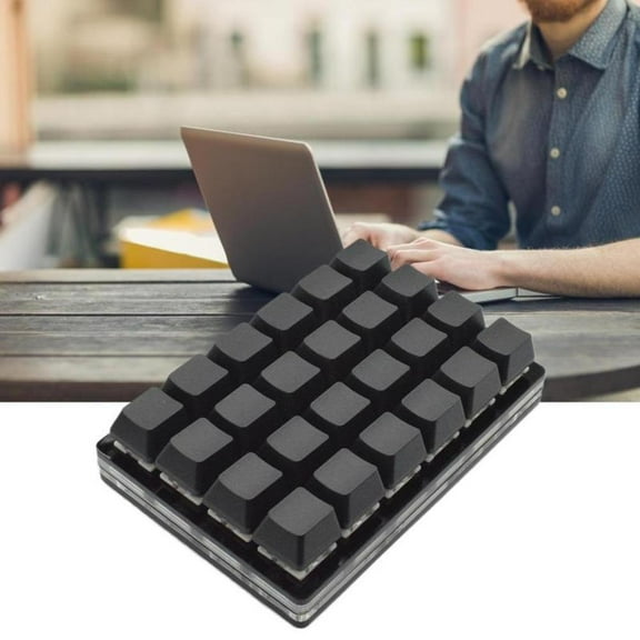 QHUDLV 24Key Programmable Keypad,Custom Shortcut,Mechanical Macro Board