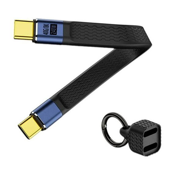 QHUDLV 240W Fast Charging Type C Charger Cord, Braided USBC Phone Charger Cable V4