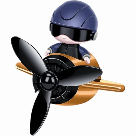 QHUDLV 2PACKS Fragrance Flyer for Car, 2025 New Cartoon Fresheners Vent Spinners Fan, Automotive Fresheners, Cute Aromatherapy Toy Clip Rotating Propeller Diffuser Automotive Outlet