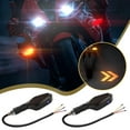 thumbnail image 1 of QHUDLV 2PCS Motorcycle LED Turn Lamps,Color Projection Flashing Lights,Sequential Running Indicators, 1 of 7