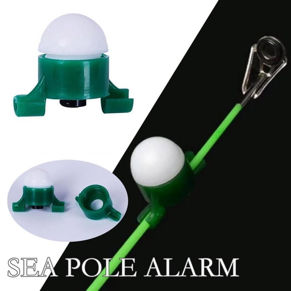 QHUDLV 2Pcs Fish Bite Alarm Compression Resistan Rod Tip Sensor LED Light Carp Night Bite Fishing Fishing Accessories Tool Alarm