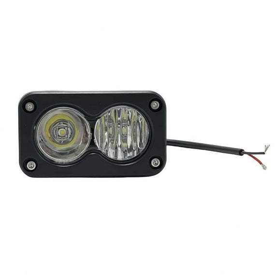 QHUDLV 3-inch Square LED 20W Work Light Motorcycle Spotlight Headlights Searchligh