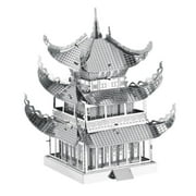 QHUDLV 3D Metal Puzzle   Yueyang Tower DIY Kit   Creative Jigsaw Model