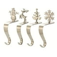 thumbnail image 1 of QHUDLV 4Pcs Christmas Stocking HoldersStockings Hangers Snowflake Snowman TreeChristmas Christmas Stocking Hooks for Fir, 1 of 5