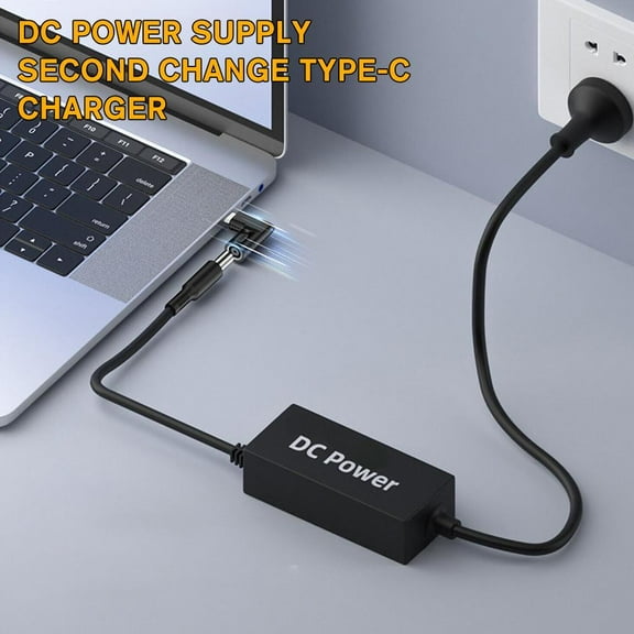 QHUDLV 65 W Laptop Converter Cable,USB‑C PD Power Adapter