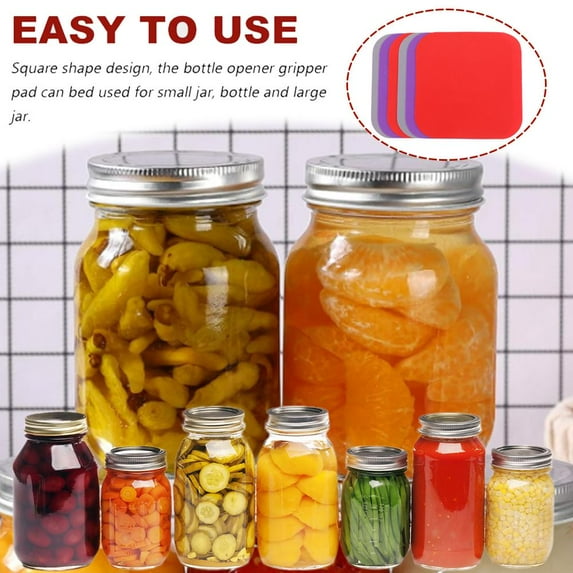 QHUDLV 6pcs Rubber Grippers For Opening Jars Jar Opener Grip Jar Lid Opener Grips