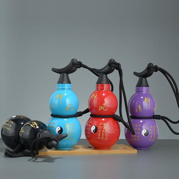 QHUDLV 750ml Portable Gourd Cup With Strap, Single Layer, Sports Water Cup Cup, W9b1 Lucky Large Capacity New