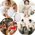 thumbnail image 1 of QHUDLV 8-inch Birch Handheld Tambourine Drum Round Percussion Add Fun to Party A8S, 1 of 9