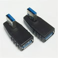 thumbnail image 1 of QHUDLV 90 Degree USB 3.0 Male To Female Adapter Connector 2024 Angle Exte Extender New, 1 of 9
