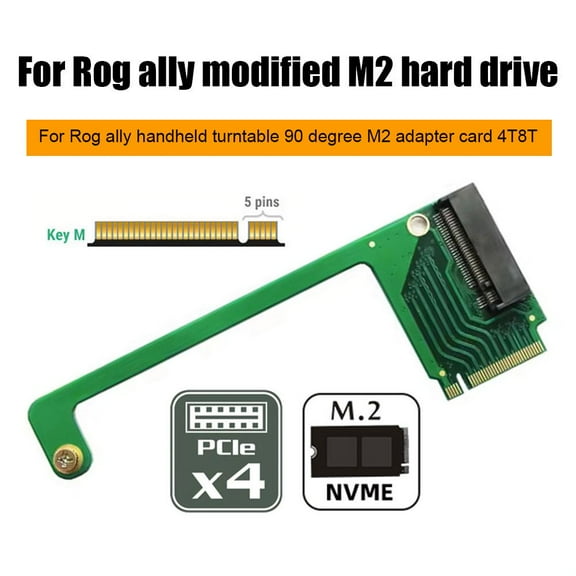 QHUDLV ASUS Rog Ally Transfer Board,M2 90 Degree PCIe Adapter,Modified Storage Upgrade
