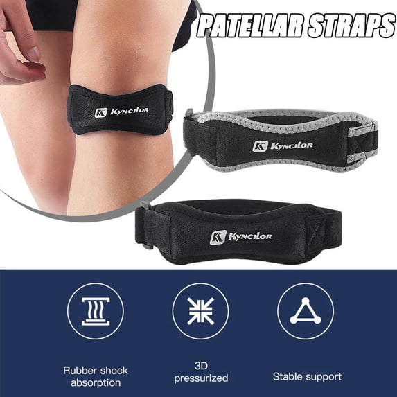QHUDLV Adjustable Patella Knee Tendon Strap Protector Guard Pad Sports Belted