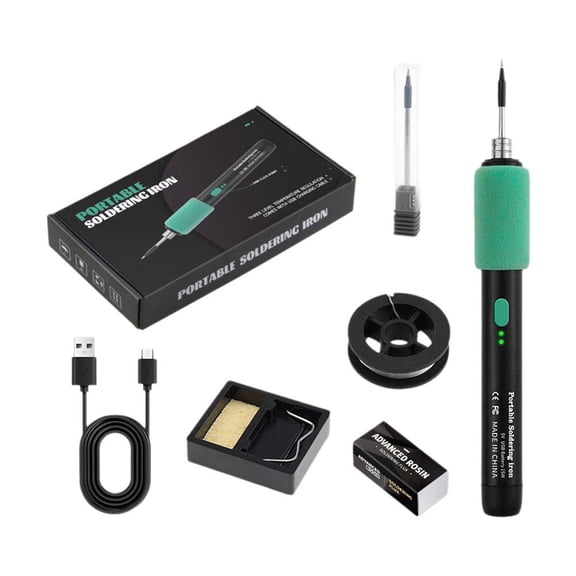 QHUDLV Adjustable Soldering Iron – USB Electric – Repair Tool for DIY Projects