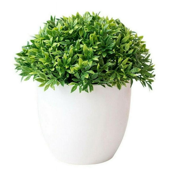 QHUDLV Artificial Ball Plants Tree in Pot, Garden Home Indoor Outdoor Decoration