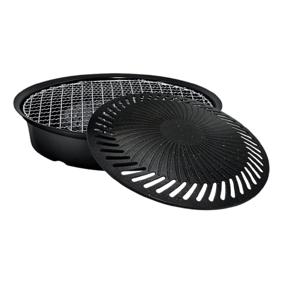 QHUDLV BBQ Grill Pan Non Stick Aluminum BBQ for Outdoor Cooking,Stove top Grill for Outdoor campin Grills,Barbecue Trays and