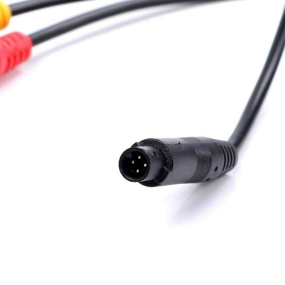 QHUDLV Backup Camera Adapter,4Pin Male to RCA Female,Power Conversion Cable