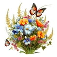 thumbnail image 1 of QHUDLV Bathroom Toilet Seat Sticker Butterfly Flower Grass Self-Adhesive Decals Removable Wallpaper Decor for Restroom Stickers, 1 of 5