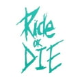 thumbnail image 1 of QHUDLV Bike Frame Sticker Ride Or Die Tube Sticker Bicycle Decals Decorative, 1 of 9