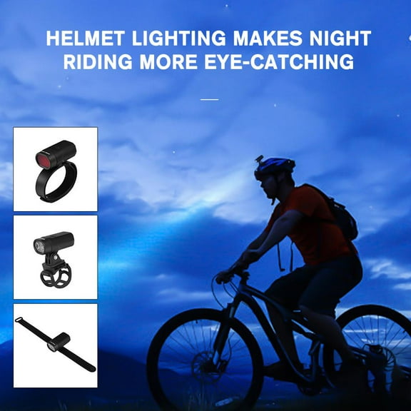 QHUDLV Bike Helmet Light Torch USB Recharge Best Bicycle MTB Back Light Senticam 9CD0
