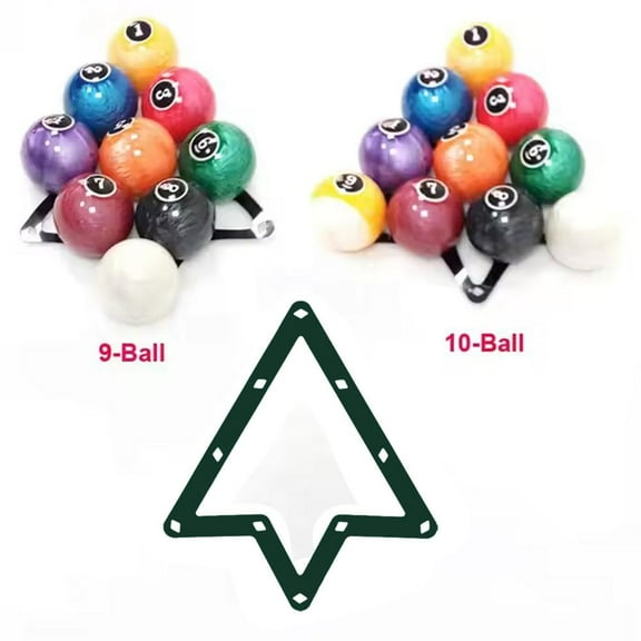 QHUDLV Billiards Magic Rack Holder Sheet Pool Cue Accessories Black 9/10 Ball