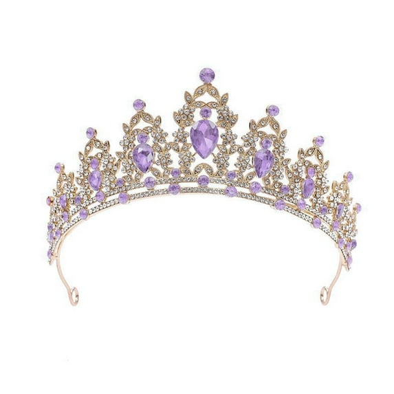 QHUDLV Crystal Tiara Crown Wedding Tiara for Women, Girls Bridal Headband Rhinestone Queen Crown Rhinestone Tiara Crowns Crystal Princess Headpieces for Wedding Prom Birthday Party
