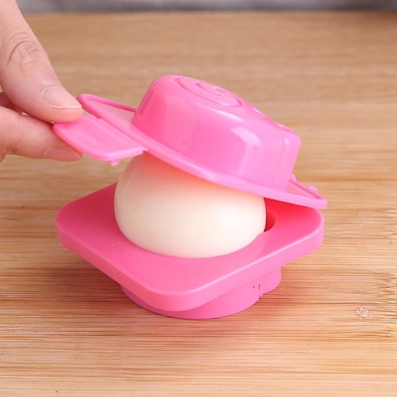 QHUDLV Boiled Egg Mould, 3D Cartoon Egg Shaper Mold Cute Rice Mould with Rabbit Bear Fish Car Star Heart Shape, Sushi Rice Roll Mold DIY Rice Ball Bento Mould, Random Color