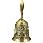 QHUDLV Brass Meditation Bell,Handheld Yoga Chime,Altar Ritual Sound Tool