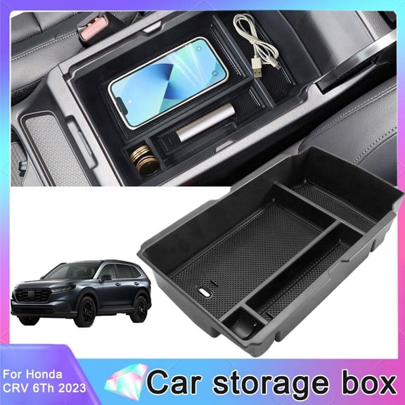 QHUDLV Car Armrest Storage Box For * CRV 6Th 2023 Center Tray Console