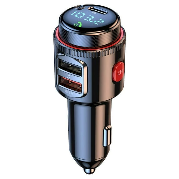 QHUDLV Car Charger Fast Charging 6-in-1with Digital Display Multi-functional Universal