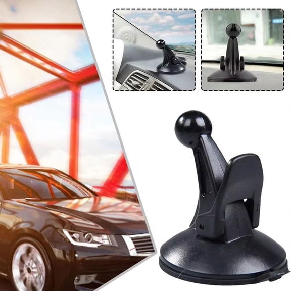 QHUDLV Car Sat Nav Holder for Garmin,Replacement Windscreen Suction Cup Mount with 17mm Swivel