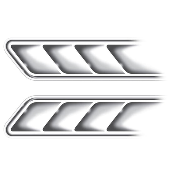 QHUDLV Car Styling 3D Fake Vents Decorative Outlet Side Vents Stickers Decals Symbol Funny Personalized O1Y9 Emblem Stickers