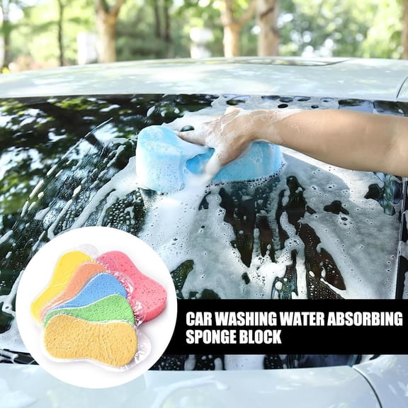 QHUDLV Car Wash Sponge - Large, Thick Cleaning Sponge for Auto Detailing