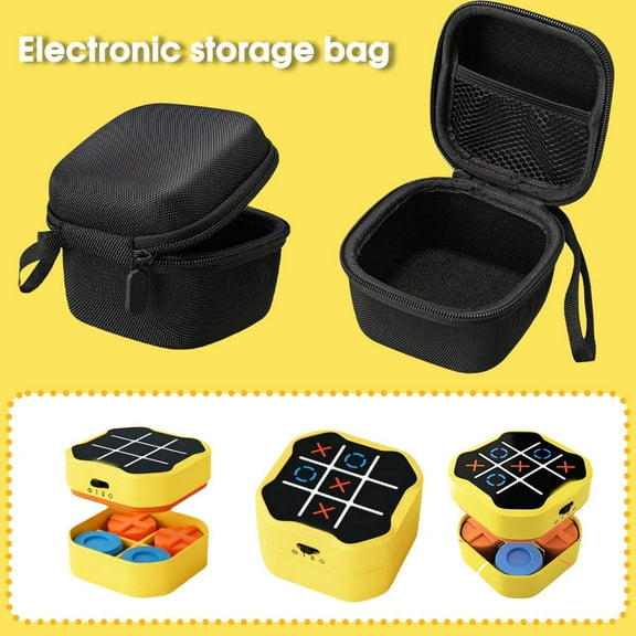 QHUDLV Carrying Storage Bag,For GiiKER Tic Tac Toe Bolt Games,Portable Dustproof Travel Case
