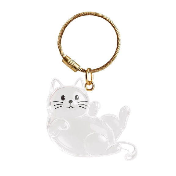 QHUDLV Cat Fur Keepsake, Cat Hair Keychain, Pet hair storage box, Pet Fur Memory Charm, Capsule Toys Pet Hair Container