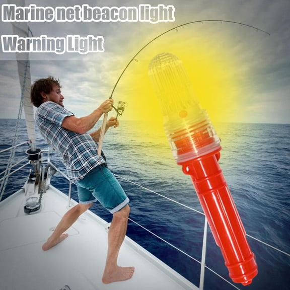 QHUDLV Cikiki 3PCS Boat Flares,Marine Flares Waterproof LED Light-Controlled Warning Lights,Handheld Waterproof LED Emergency Signals for Fishing Nets, Buoys & Boats