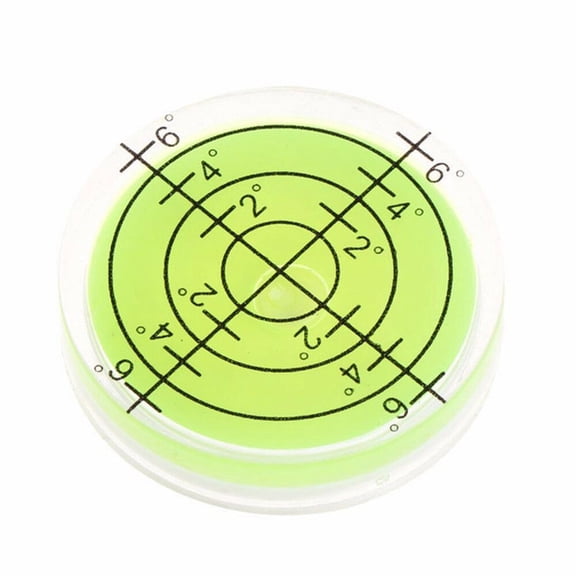 QHUDLV Circular Spirit Bubble Level ,Degree Mark Measuring Tool (32*7mm)
