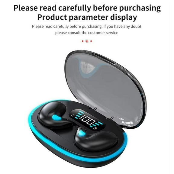 QHUDLV Cleer ARC 5 Bluetooth Earphone Cover - Silicone Charging Case for Cleer