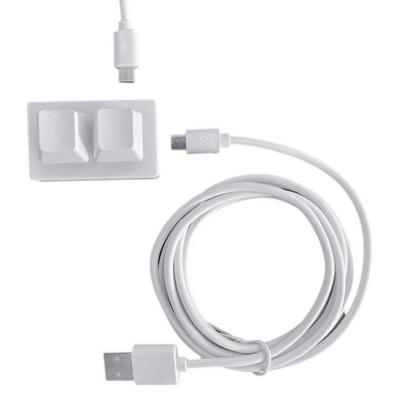 QHUDLV Copy and Paste 2 Key Keyboard RGB For Programming Rhythm Gaming