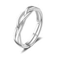 thumbnail image 1 of QHUDLV Couple Wedding Rings – Crystal Adjustable – Matching Jewelry Set, 1 of 9