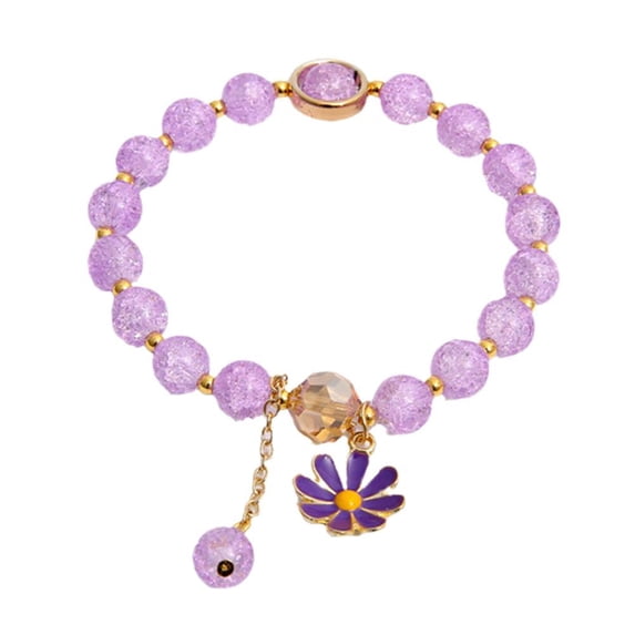 QHUDLV Korean Crystal Bracelet Bracelet Beads Cute Girly Fashion D5