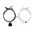 thumbnail image 1 of QHUDLV Cute Cartoon Ghost Romantic Couple Heart Magnetic Attracting Bracelets For Women Pendant Friendship Jewelry Bracelet H3N7 Gift bracelet jewelry bracelets couple girlfriend For matching ghost b, 1 of 5