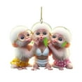 thumbnail image 1 of QHUDLV Cute Monkey Pendant Ornament - Acrylic Cute Monkey Auto Rear View Mirror Decoration, Funny Acrylic Swinging Hanging Ornament Car Decor, 1 of 5
