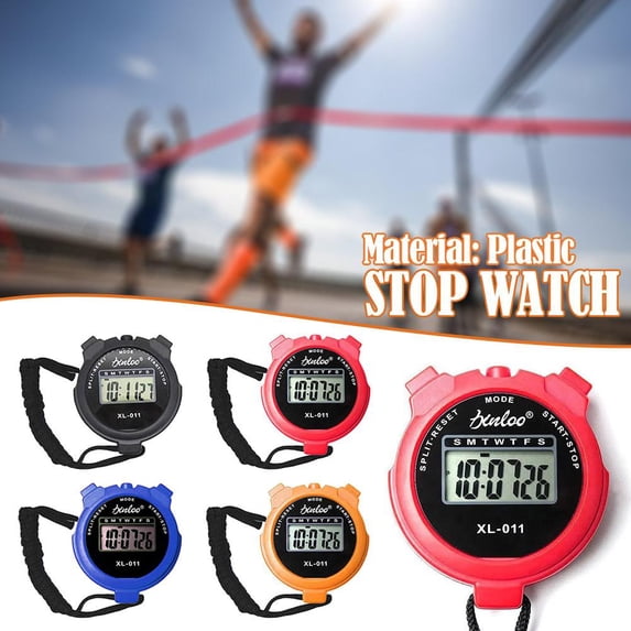 QHUDLV Digital Sports Stopwatch with Timer Alarm and Counter Lightweight Pla Lot H1