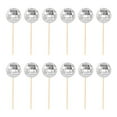 thumbnail image 1 of QHUDLV Disco Ball Cake Toppers,Mirror Stick,Party Dessert Decoration, 1 of 9