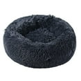 thumbnail image 1 of QHUDLV Donut Dog Bed - Premium Comfort for Anxiety Relief, 15.6 Inch Anti-Slip Round Fluffy Plush Faux Fur Cat Bed, Calming Design with -Plush Support,Fits up to 5.5 lbs Pets,Machine Washable, 1 of 8