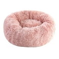thumbnail image 1 of QHUDLV Donut Dog Bed - Premium Comfort for Anxiety Relief, 15.6 Inch Anti-Slip Round Fluffy Plush Faux Fur Cat Bed, Calming Design with -Plush Support,Fits up to 5.5 lbs Pets,Machine Washable, 1 of 8