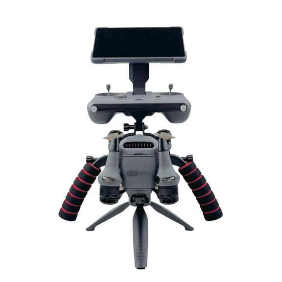 QHUDLV Double Handle Handheld Stand Tripod Support Device